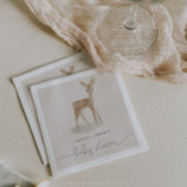 Boho Woodland Babydusche Cocktail Napkin Serviette