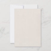 Boho Woodland Babydusche Danke Karte (Rückseite)