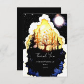 Boho Woodland Babydusche Dankeskarte (Vorne/Hinten)