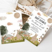 Boho Woodland Babydusche Einladung
