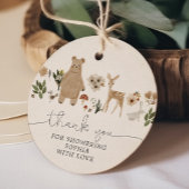 Boho Woodland Babydusche Gefallen Tag Geschenkanhänger