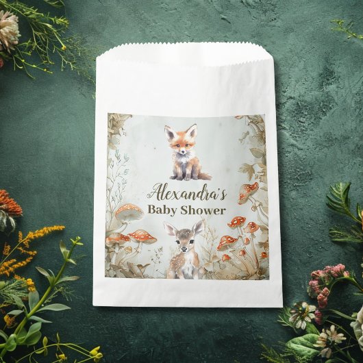 Boho Woodland Babydusche Geschenktütchen