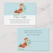 Boho Woodland Boy Fox Babydusche Windschutzscheibe Begleitkarte (Vorne/Hinten)