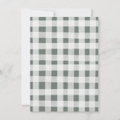 Boho Woodland Camper Erster Geburtstag Einladung (Rückseite)