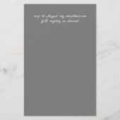 Boho Woodland Deer Floral Budget Wedites (Rückseite)