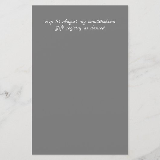 Boho Woodland Deer Floral Budget Wedites (Rückseite)