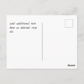 Boho Woodland Deer Floral Budget Wedites Postkarte (Rückseite)