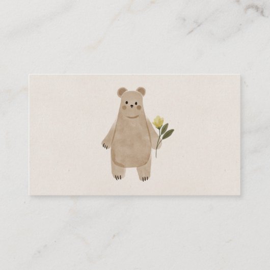 Boho Woodland Display Dusche Babyduschkarte Begleitkarte (Rückseite)