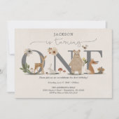 Boho Woodland Einladung (Vorderseite)