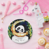 Boho Woodland farbenfrohe Panda Baby Dusche Pappteller (Party)
