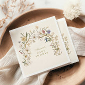 Boho Woodland Fern Baby Dusche Serviette