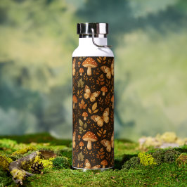 Boho Woodland Foods Mushrooms | Herbstfarben Trinkflasche