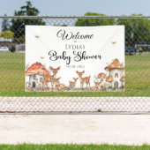 Boho Woodland Forest Animals Baby Dusche Willkomme Banner (InSitu)