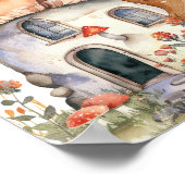 Boho Woodland Forest Animals Baby Dusche Willkomme Poster (Ecke)