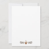 Boho Woodland Forest Animals Babydusche Einladung (Rückseite)