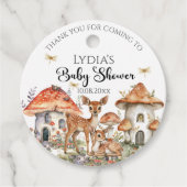 Boho Woodland Forest Animals Babydusche Geschenkanhänger (Vorderseite)