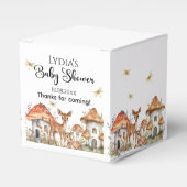 Boho Woodland Forest Animals Babydusche Geschenkschachtel (Vorderseite)