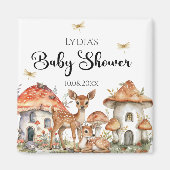 Boho Woodland Forest Animals Babydusche Magnet (Vorne)