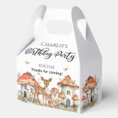 Boho Woodland Forest Animals Geburtstagsparty Geschenkschachtel (Vorderseite)
