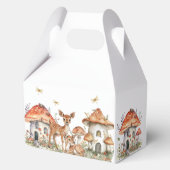 Boho Woodland Forest Animals Geburtstagsparty Geschenkschachtel (Rückseite)