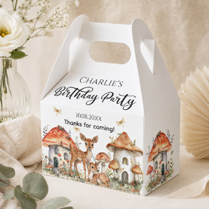 Boho Woodland Forest Animals Geburtstagsparty Geschenkschachtel