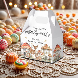 Boho Woodland Forest Animals Geburtstagsparty Geschenkschachtel