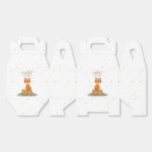 Boho Woodland Fox Baby Shower Floral Script Geschenkschachtel (Ungeklappt)