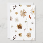 Boho Woodland Gender Neutral Baby Shower Einladung (Rückseite)