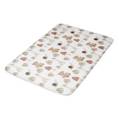 Boho Woodland Jungle Animal Pattern Badematte (Schrägansicht)