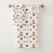 Boho Woodland Jungle Animal Pattern Badhandtuch Set (Insitu)
