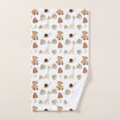 Boho Woodland Jungle Animal Pattern Badhandtuch Set (Handtuch)