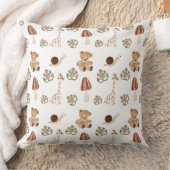 Boho Woodland Jungle Animal Pattern Kissen (Decke)