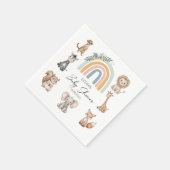 Boho Woodland Jungle Animals Babydusche Serviette (Ecke)