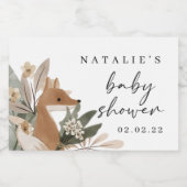 Boho Woodland Mini Sparkling Set Schaumweinetikett (Einzelnes Label)