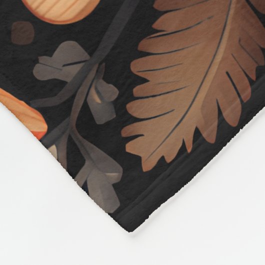 Boho Woodland-Pilzmuster Fleecedecke (Ecke)