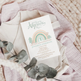 Boho Woodland Rainbow Gender Neutral Baby Shower Einladung