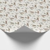 Boho Woodland Watercolor Weihnachten Geschenkpapier (Ecke)