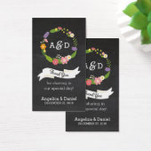 Boho Woodland Wreath auf Chalkboard Wedding (Schreibtisch)