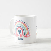 Boho Work Bestie Custom Tasse, Coworker Colleague Kaffeetasse (Vorderseite Links)