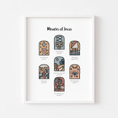 Boho-Wunder von Jesus-Poster Poster