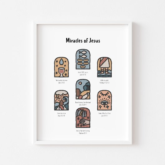 Boho-Wunder von Jesus-Poster Poster