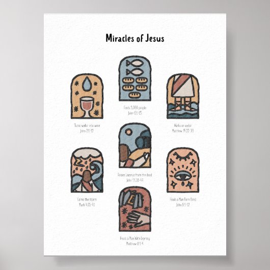 Boho-Wunder von Jesus-Poster Poster (Vorne)