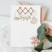 Boho wünscht sich eine Babydusche | Ratschläge für Begleitkarte