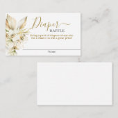 Boho Wüste Baby Dusche Mädchen Diaper Raffle Card Begleitkarte (Vorne/Hinten)