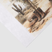 Boho Wüste Blumenstrauß Kunst, Dichtung und Musik Seidenpapier (Ausschnitt)