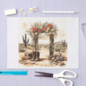 Boho Wüste Blumenstrauß Kunst, Dichtung und Musik Seidenpapier (Handwerk)