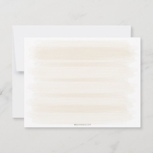 Boho Wüste Cacti Wasserfarben Florenkaktus Mitteilungskarte (Rückseite)