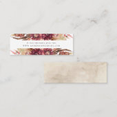 Boho Wüste Floral Wedding Website Cards Mini Visitenkarte (Vorne/Hinten)