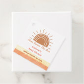 Boho Wüste kommt hier die Son Baby Dusche Geschenkanhänger (Beispiel)