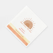 Boho Wüste kommt hier die Son Baby Dusche Serviette (Ecke)